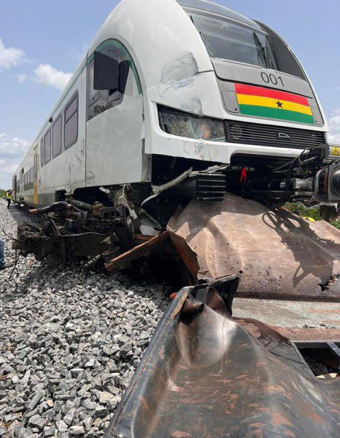 Newly Acquired Ghanaian Train Involved in Accident During Test Run