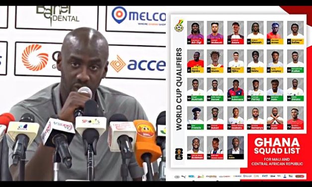 Otto Addo names 26-Man squad for 2026 World Cup qualifiers
