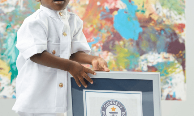 Ghanaian Ace-Liam Officially Obtains The Guinness World Record For The Youngest Male Painter.