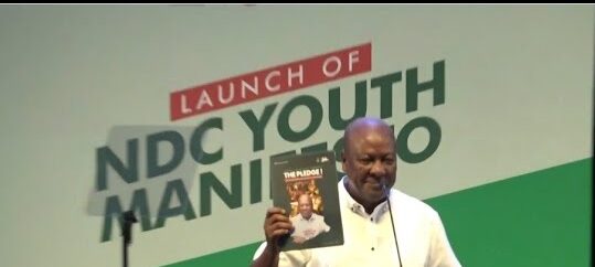 NDC Youth Manifesto Launch: Mahama Promises To Create More Jobs