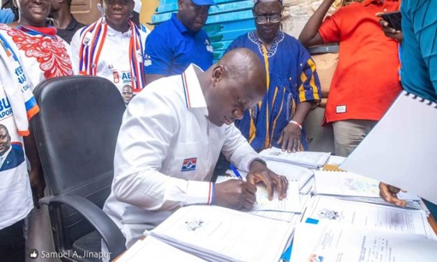 Abu Jinapor files nomination, calls for a United Front