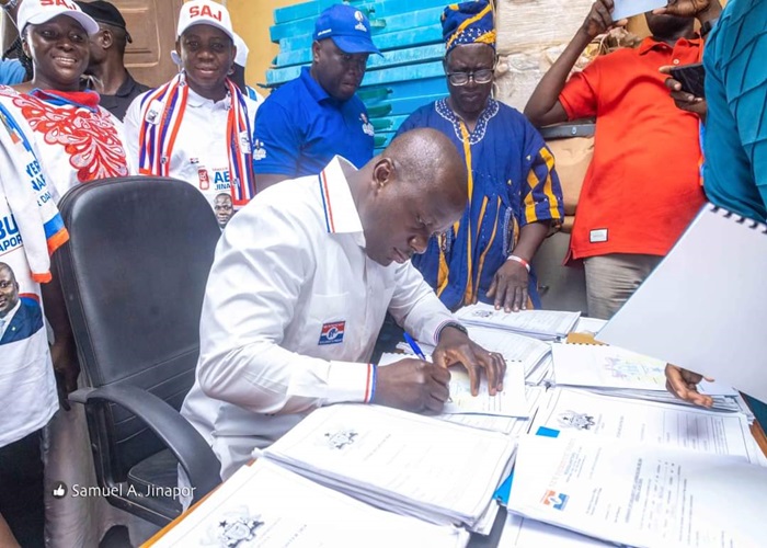 Abu Jinapor files nomination, calls for a United Front
