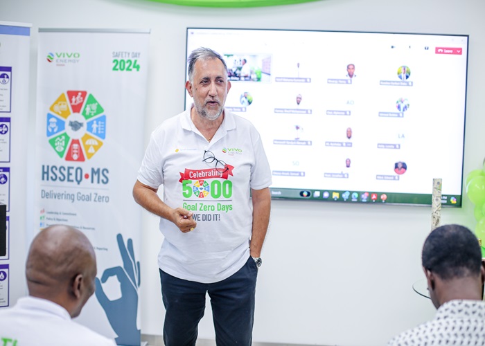 Vivo Energy Ghana Achieves Outstanding Safety Milestone – 5000 Goal Zero Days