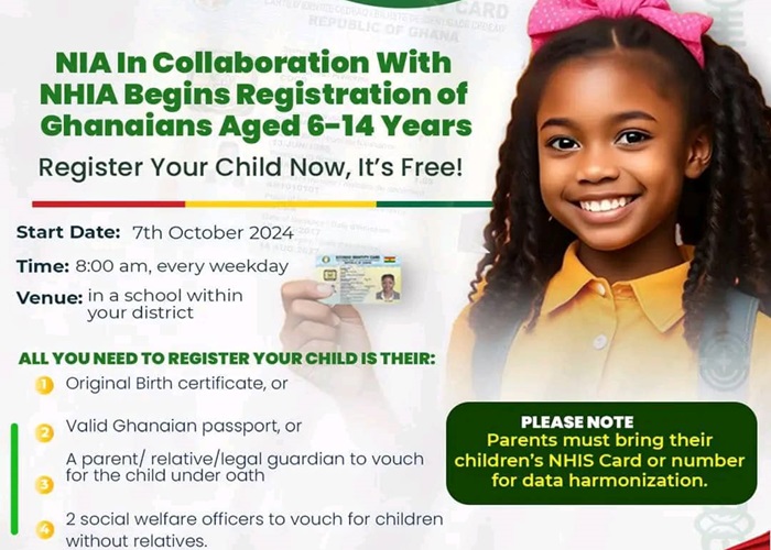 NIA registers 69,606 kids age 6-14