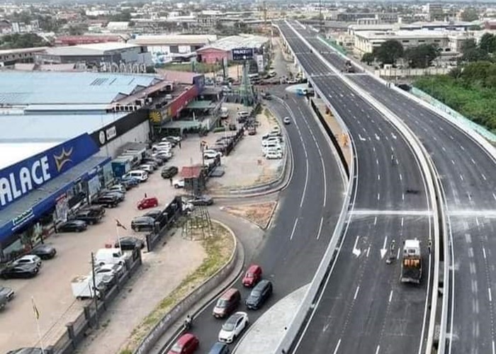 President Akufo-Addo inaugurates Flower Pot Interchange, 14 others in progress