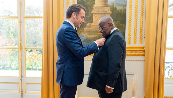 France bestows highest national honour on Akufo-Addo