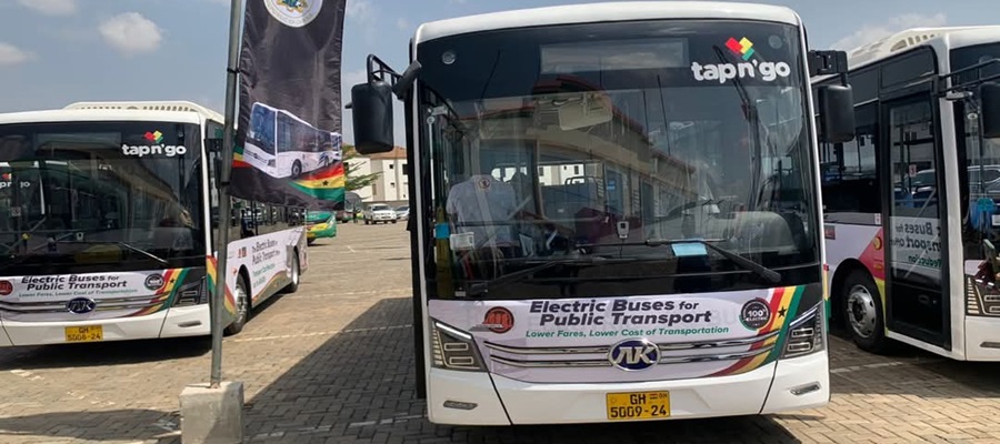 Dr Bawumia unveils 100 electric buses for Metro Mass Transit