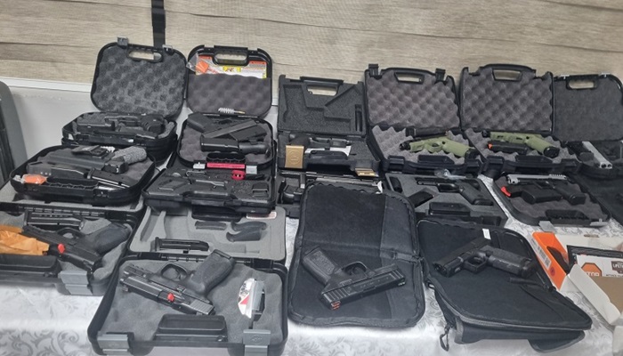 GRA Customs Division seizes 53 pistols, 74 magazines, and 65 rounds of live ammunition