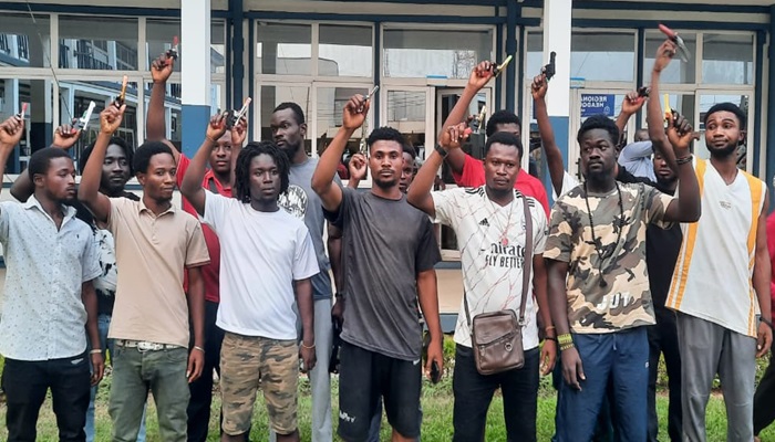 Police arrest 26 for brandishing and firing toy guns in public
