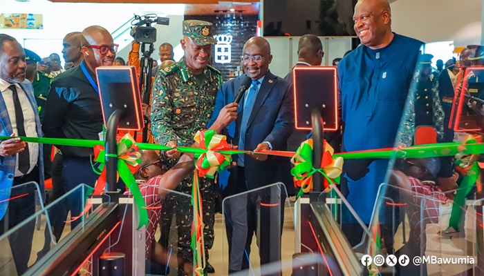 Dr Bawumia unveils E-Gates at KIA, lauds Margins Group for good job done