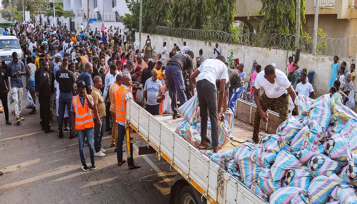 Jospong boss gives to 4,000 community members on New Year’s Day