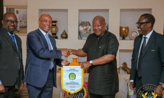 CAF President meets President Mahama to boost football ties