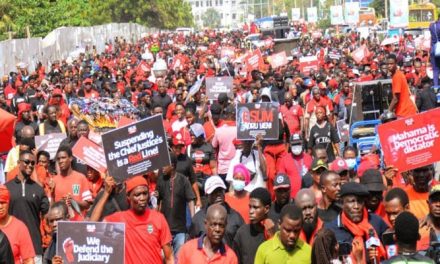 Historic CJ Torkornoo’s reinstatement demo ends peacefully